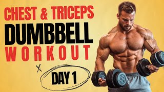 Intense Chest amp Triceps Dumbbell Workout 6 Day Intense Dumbbell Workout Interactive Workouts [upl. by Ainegue]