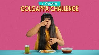 Ok Tested 1 Minute Golgappa Challenge [upl. by Akinom232]