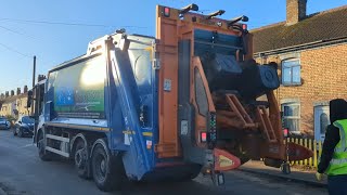 2016 Olympus Bin Lorry Collecting Recycling  Nuneaton amp Bedworth [upl. by Norok]