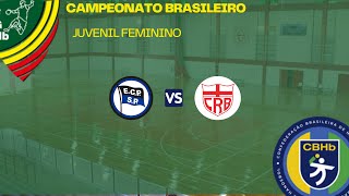 CBI Juvenil Feminino  Fase de Grupos  PinheirosSP X CRBAL [upl. by Farrish]