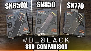 WD Black SN850X vs SN850 vs SN770 SSD  Which SSD Should You Buy [upl. by Desdemona]