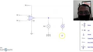 Simulasi OpAmp operational amplifier sebagai komparatorpembanding [upl. by Oirad392]