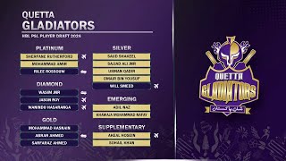 Quetta Gladiators All Picks HBLPSLDraft HBLPSL9 [upl. by Mosira]