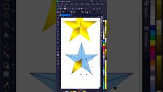 STAR DESIGN shortsviral logo coreldrawx7 graphicdesign photoshop art [upl. by Chon]