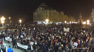 Protest impotriva amnistiei si gratierii Timisoara 29 ianuarie 2017 [upl. by Elfreda]