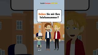 Gibst du mir deine Telefonnummer  Deutsch lernen [upl. by Nadaba]