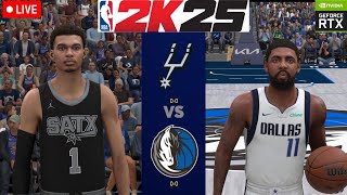 NBA 2K25  SAN ANTONIO SPURS 00 vs DALLAS MAVERICKS 00  SPURS SERIES PC [upl. by Paradies119]