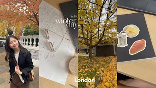 英国vlog🇬🇧  伦敦的秋天 fall in London 🍂 🤍✨🥐 [upl. by Gleeson]