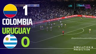 ⚽ Colombia 10 Uruguay 🏆 COPA AMERICA 2024  Highlights  Simulación y recreación de videojuego [upl. by Ahseinar]