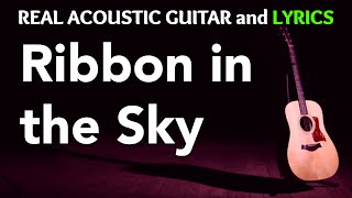 Ribbon in the Sky  Stevie Wonder  Acoustic Karaoke [upl. by Noryb]