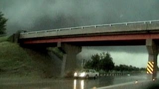 Tornado Survivor Hides Under Overpass [upl. by Scarface]