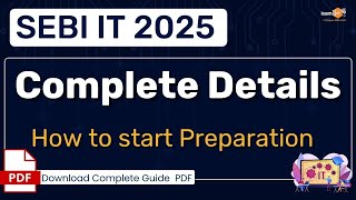 SEBI IT 2025  Complete Guide to Start Preparation  Tips amp Strategy by Vidhika Mam [upl. by Edris]