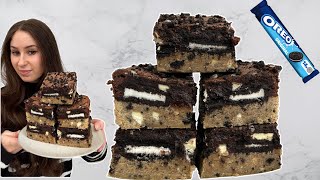 How To make Giant Oreo Brookies [upl. by Xyno]