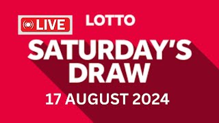 The National Lottery Lotto Draw Live Results from Saturday 17 August 2024  lotto live [upl. by Beisel641]