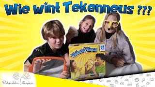 TekenNeus  Spel  Wie wint  unboxing [upl. by Nutsud181]