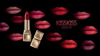 NEW Guerlain KISSKISS MATTE LIPSTICK Swatch amp Review [upl. by Swenson]