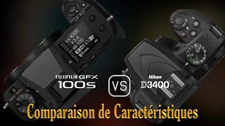 Fujifilm GFX 100s vs Nikon D3400 Une Comparaison de Caractéristiques [upl. by Nylsaj]