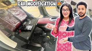 GARI KI MODIFICATION KERWA LI ♥️  Iqra Ka Reaction 😍 [upl. by Ayekram]