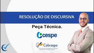 Resolução de Discursiva  Peça Técnica CebraspeCespe Contabilidade [upl. by Notlek962]