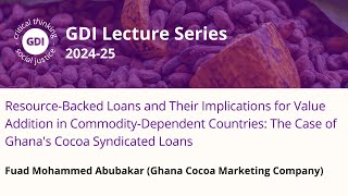 The Case of Ghana’s Cocoa Syndicated Loans [upl. by Waki685]