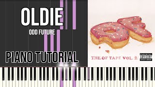 Odd Future  Oldie PIANO TUTORIAL [upl. by Assirhc]