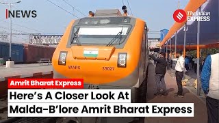 Malda TownBengaluru Amrit Bharat Express Flagged Off Routine Operation To Start Soon [upl. by Trawets847]