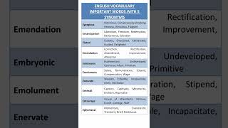 Synonyms of Important Words English Vocabulary Advance English for IELTS Exam and Daily Use [upl. by Apostles]