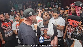 BIGG K PUNCHING CRAZY VS TAY ROC AT KOTD MASSACRE 6 SNIPPET [upl. by Rabka]