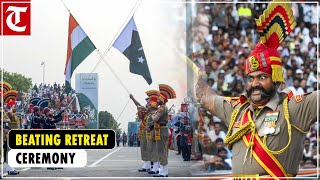 Beating retreat ceremony at the Attari border [upl. by Tahp]