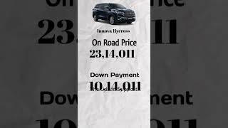 Toyota Innova crystahycross price in India in [upl. by Abihsot]