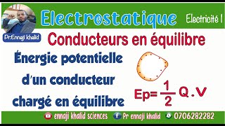 Energie potentielle d’un conducteur chargé en équilibre [upl. by Zelda]