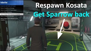 How to get Kosatka amp its Sparrow heli back quickly in GTA Online [upl. by Ynatsed169]