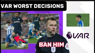 3 quotWORSTquot VAR Controversial Decisions That Affected Chelsea In Brighton Vs Chelsea  Scrap VAR [upl. by Thorny631]