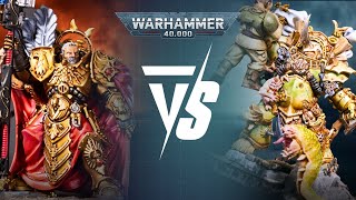 Adeptus Custodes Vs Death Guard Warhammer 40k 10th Edition Live 2000pts Battle Report [upl. by Mungo]