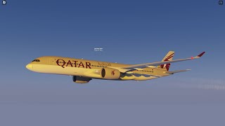 Qatar Airways A350900 EGKK  MDPC  EGKK x2 roblox projectflight qatar airbus a350 pilot [upl. by Erehs]