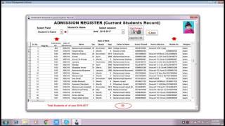 Student admission register [upl. by Nrehtak]