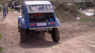 2cv 4x4 Morvan France 2009 almost rolled [upl. by Eural497]