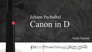 Johann Pachelbel Canon in D  Violin Trio  Violin Tutorial  Sheet Music [upl. by Zingg]