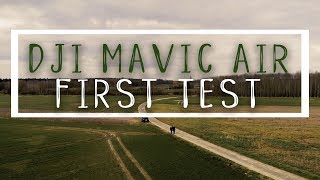 DJI MAVIC AIR  Premier test [upl. by Danyelle]