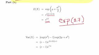 Lognormal Distribution  Worked Example [upl. by Bringhurst]