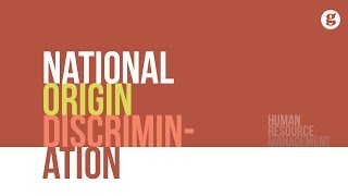 National Origin Discrimination [upl. by Nappie832]