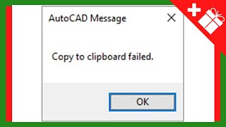 Fix Copy to Clipboard Failed in Autocad when Copy Paste not WorkingP3V14 [upl. by Godewyn]