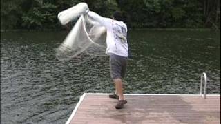 EASIEST Cast net instructionsNO TEETH How to throw as castnet OldSchool Method FAST Secret [upl. by Stanford]