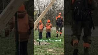 The boys first hunt deerhunter familyfarm familycompound farm outdoors hunting deerhunter [upl. by Hosbein]