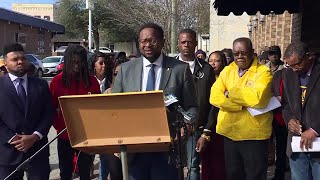 Alabama NAACP holds press conference after police use taser on man in handcuffs in Reform [upl. by Mannos]