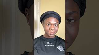 15 second head wrap tutorial locs locsstyles headwrap headwrapstyles hairtutorial [upl. by Gretta]