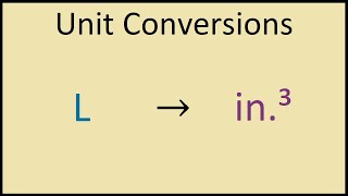 How to Convert Litres to Cubic Inches [upl. by Anitsihc]