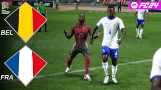 Belgio Vs Francia  UEFA Nations League 2025  FC 24 UNL MOD [upl. by Malone]