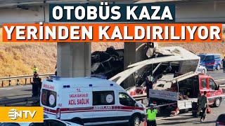 Ankarada 9 Kişinin Hayatını Kaybettiği Kazada Otobüs Olay Yerinden Kaldırılıyor  NTV [upl. by Madge346]