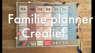 Familie planner whiteboard kalender voor het hele gezin zelf knutselen maken DIY [upl. by Standing615]